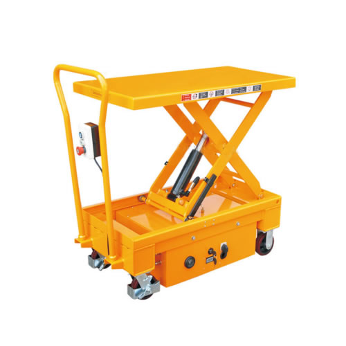 冠航牌雙剪單剪叉電動(dòng)升降平臺(tái)車廠家直銷